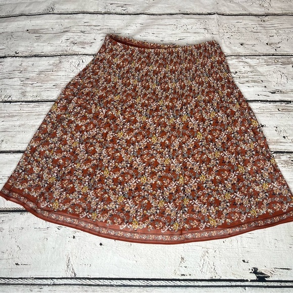 Max Studio Floral Print Casual A-Line Skirt Size S - Picture 10 of 10